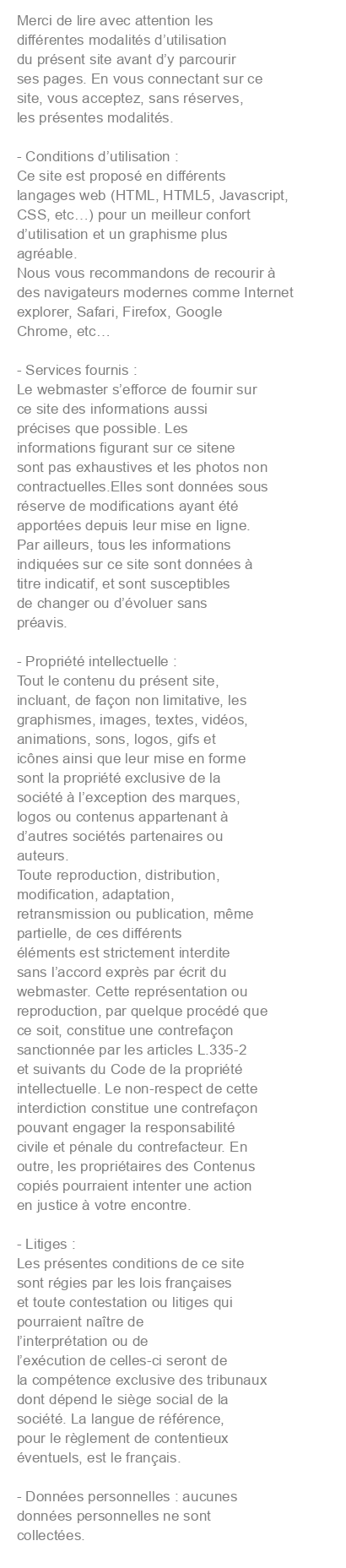 Mentions légales